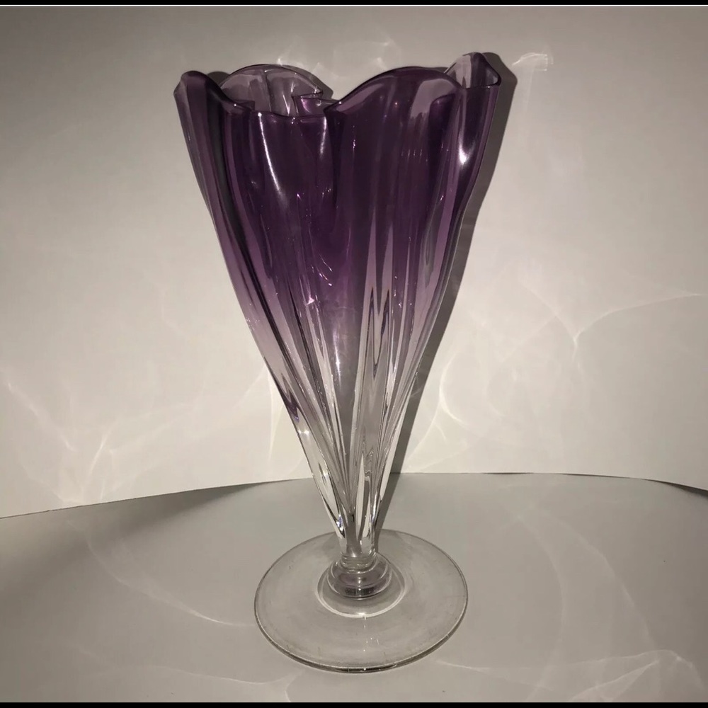 Antique Steuben Grotesque Purple Art Glass Vase